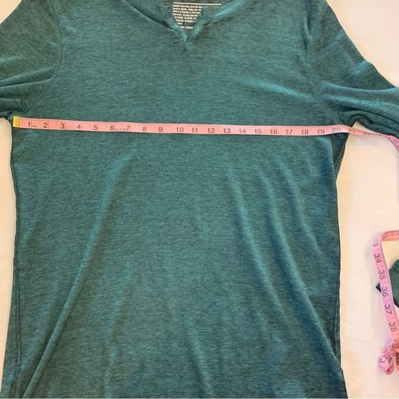The Rail Thermal Long Sleeve with Notch Neck Teal Shirt Size Large - Picture 6 of 7